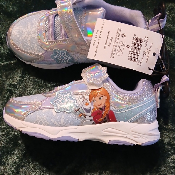 Disney Frozen Kids Sneakers - Blue Size 9 - Picture 1 of 3